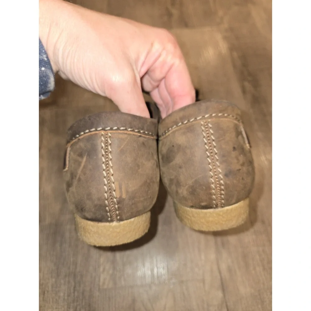 Size 9.5-‎ Clarks Shacre II Run Moc Slip-On Beeswax Leather